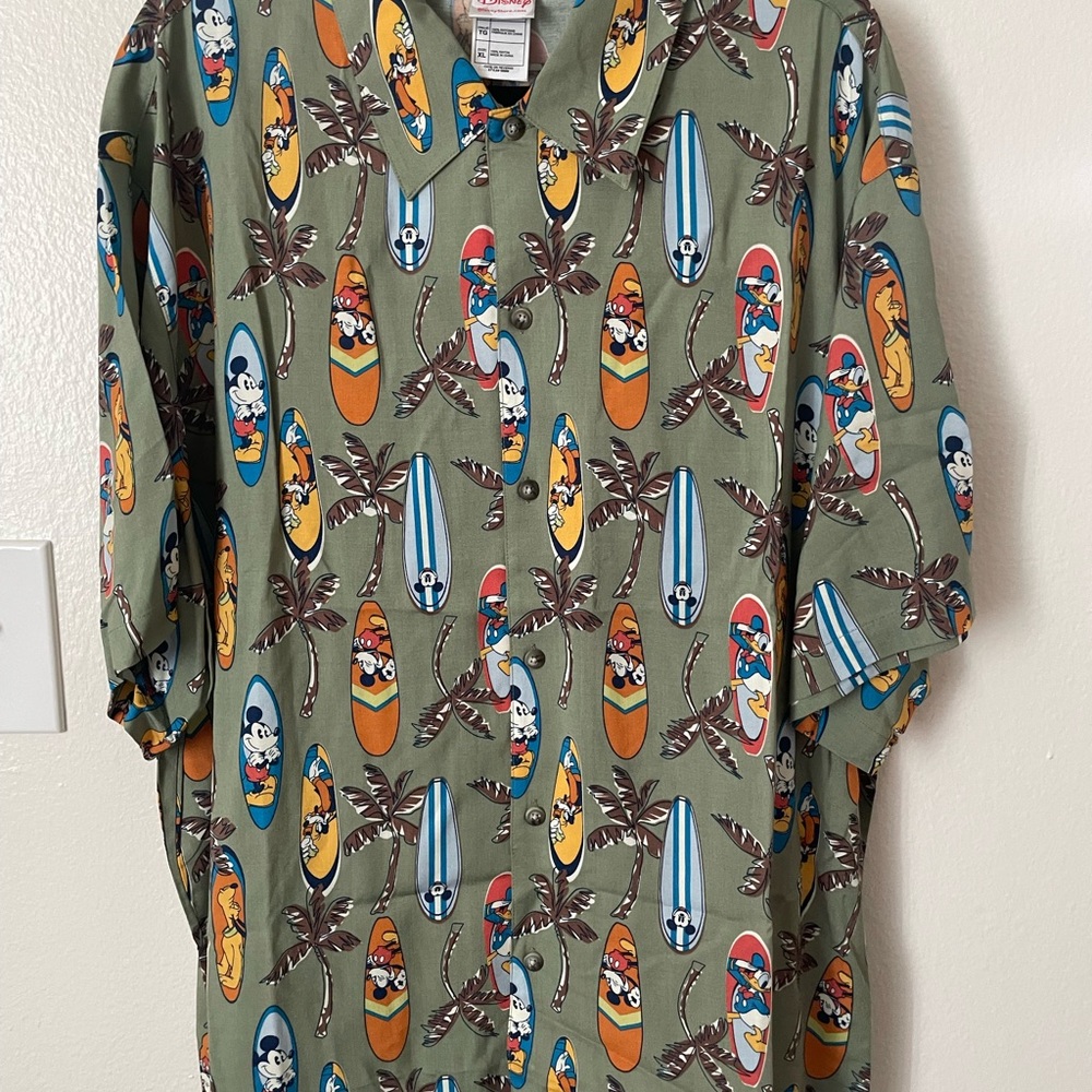 Disney Mickey Surfboard Print Shirt
